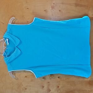 Turquoise Sleeveless Polo